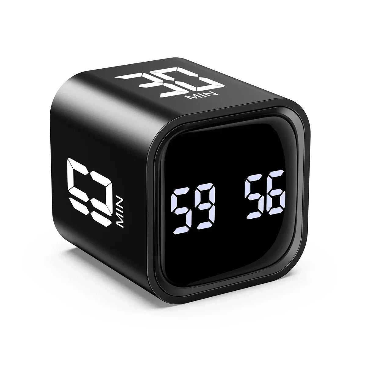 Minuterie Cube de productivité à affichage LED, capteur de gravité, temps préréglé, double Modes, compte à rebours, minuterie numérique pour four