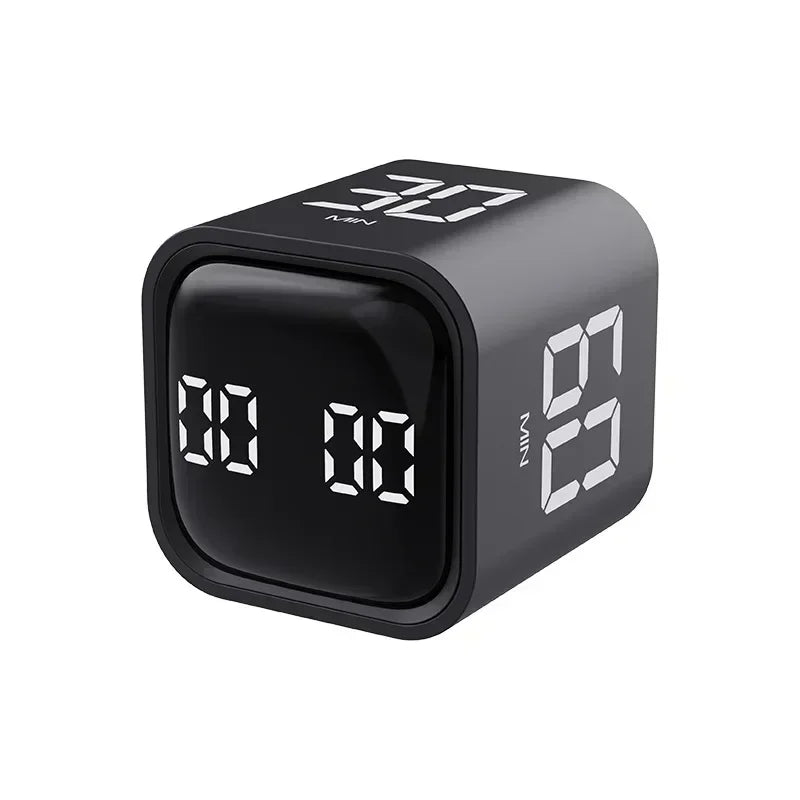 Minuterie Cube de productivité à affichage LED, capteur de gravité, temps préréglé, double Modes, compte à rebours, minuterie numérique pour four