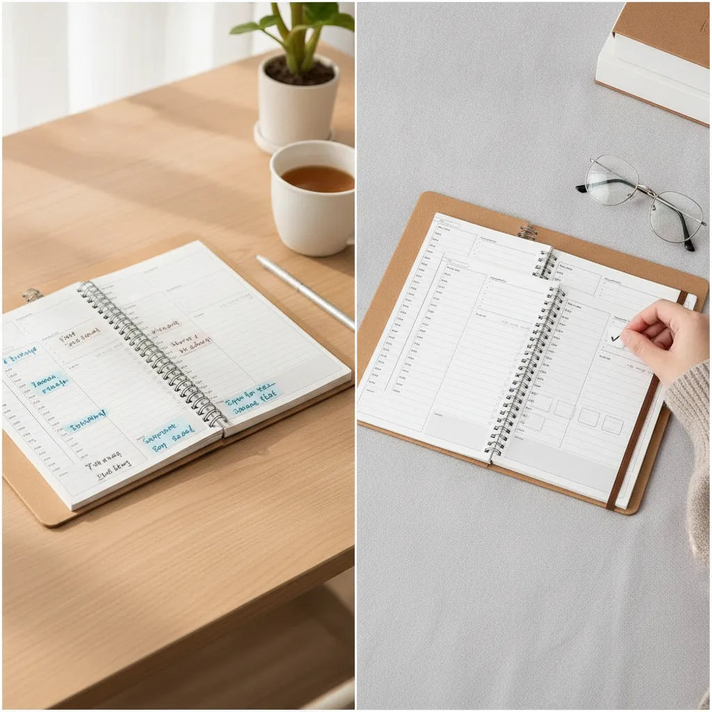 Velora Focus – Agenda de productivité avec suivi d'habitudes et planification hebdomadaire